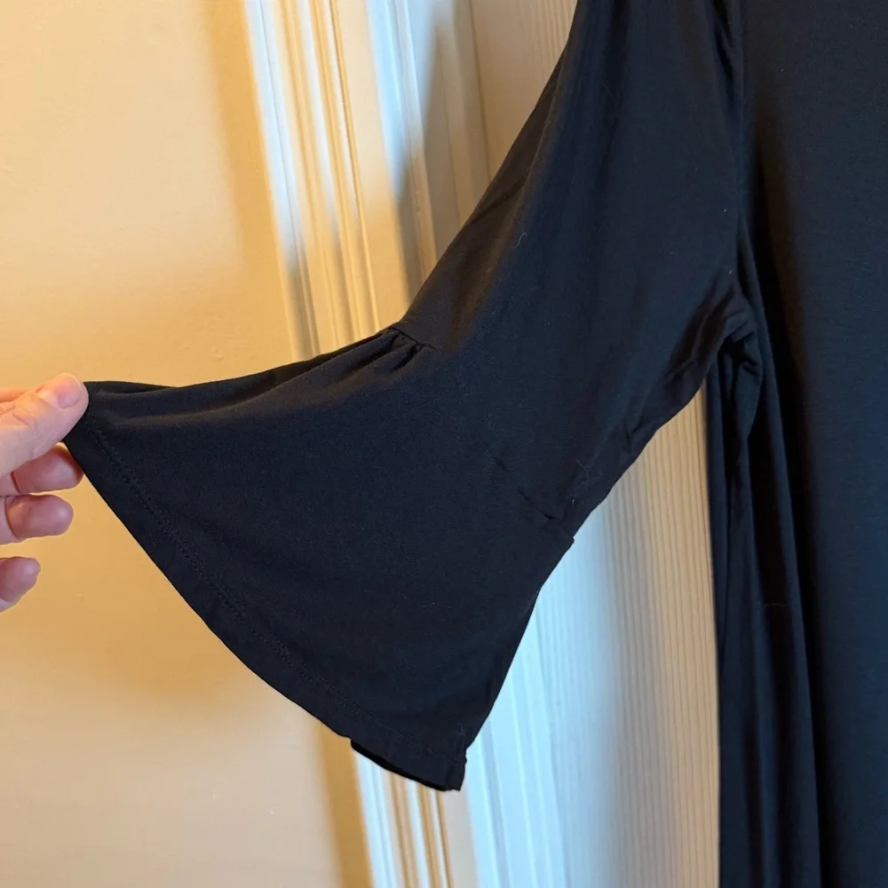 kate spade Black Shift Dress with Pink Trim